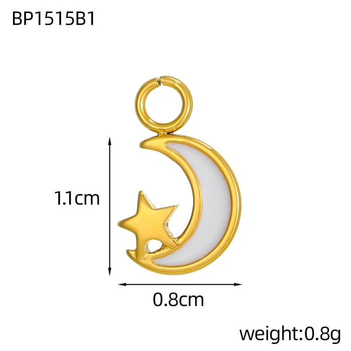 European and American Cross-Border Trend Micro-Inlaid Zircon Star Moon Pendant Accessories Handmade Necklace Bracelet Earrings Versatile Pieces