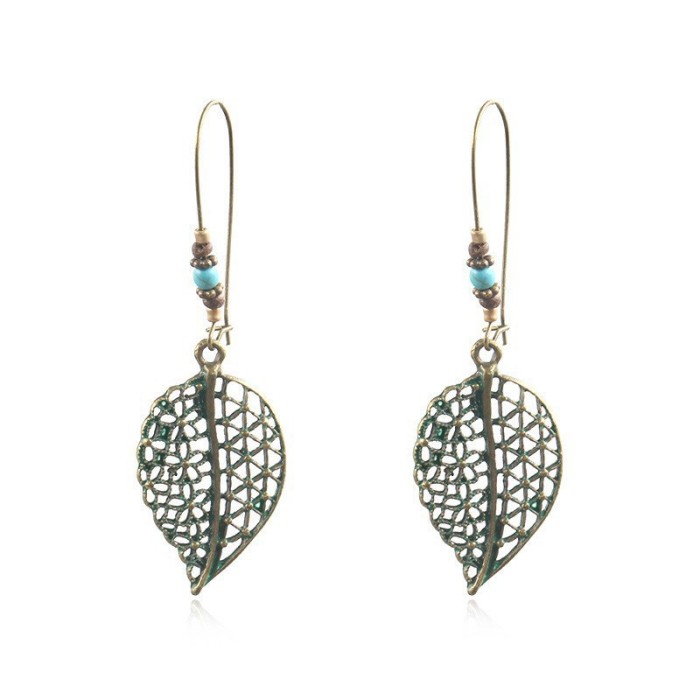 Bohemian Ethnic Style Amazon Nepal Bead Pendant Earrings Vintage Accessories Versatile Drop Earrings