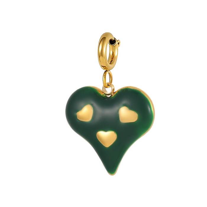 Cross-Border Hot High Heels Baby Series Pendant Oil Drop Stainless Steel Charms DIY Bracelet Women Jewelry Accessories