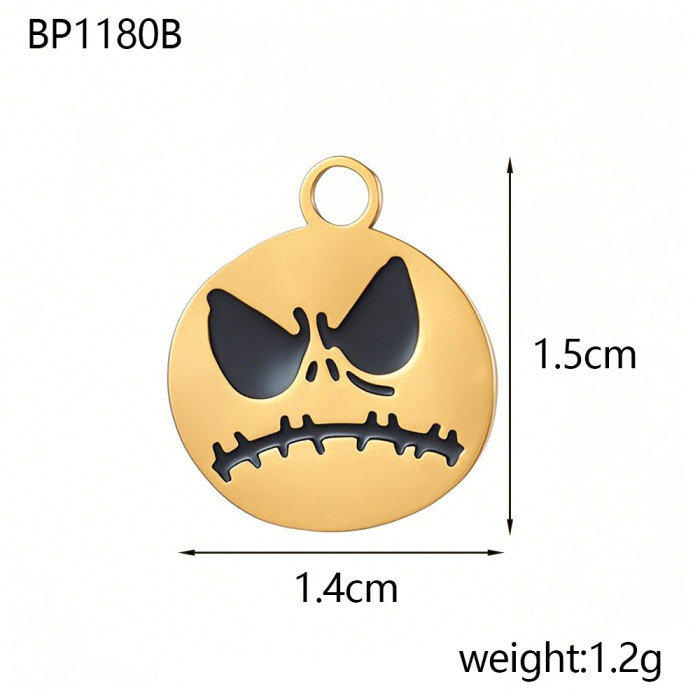Amazon Europe and America Hot Selling Personalized Stainless Steel Halloween Skull Pendant Jewelry Wholesale, Necklaces