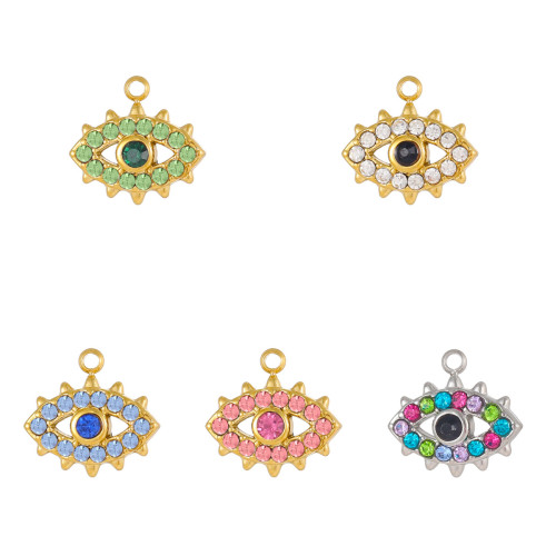 European and American Cross-Border Hot-Selling New Eye Jewelry Accessories DIY Devil's Eye Bracelet Necklace Pendant Accessories Wholesale