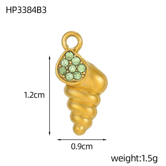 Ocean Style Micro Inlaid Zircon Seahorse Dolphin DIY Personalized Versatile Pendant European and American Fashion Accessories Pendant Jewelry Wholesale