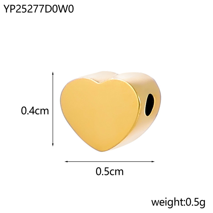 European and American Cross-Border Hot-Selling Heart Stainless Steel Classic Accessories Jewelry DIY Fashion Small Pendant Accessories Wholesale