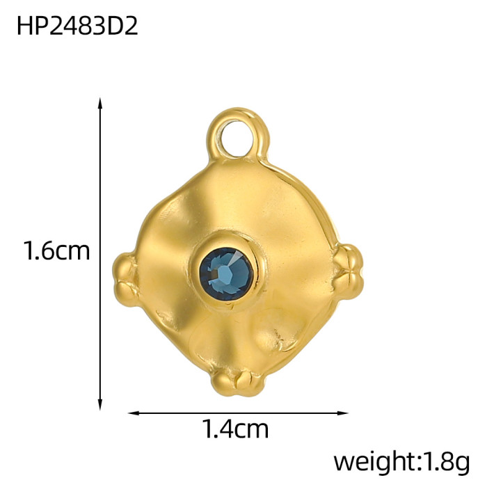 Hot Sale Heart Moon DIY Pendant Eye Heart Female Stainless Steel Jewelry Accessories Wholesale, Necklaces