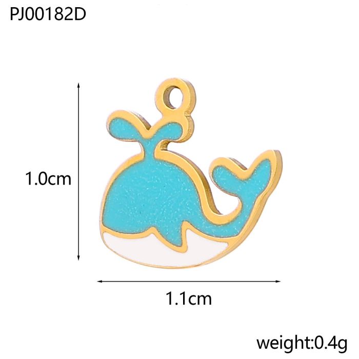 Summer Ocean Beach Starfish Shell Mermaid Jellyfish Dolphin Pendant DIY Bracelet Necklace Accessories