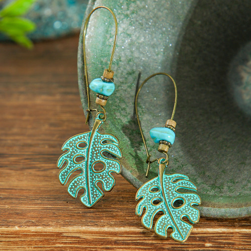 Cross-Border Earrings Ancient Bronze Metal Exaggerated Carved Earrings for Women Bohemian Retro Element Earrings Manufacturer Wholesale