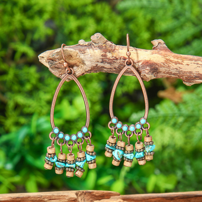 Hot-Selling Vintage Earrings Multi-Piece Set Fashion Ethnic Style Personality Geometric Earrings Versatile Jewelry De...
