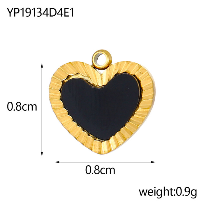 Cross-Border New Zircon Heart Pendant DIY Jewelry Accessories Earrings Bracelet Jewelry Accessories Wholesale