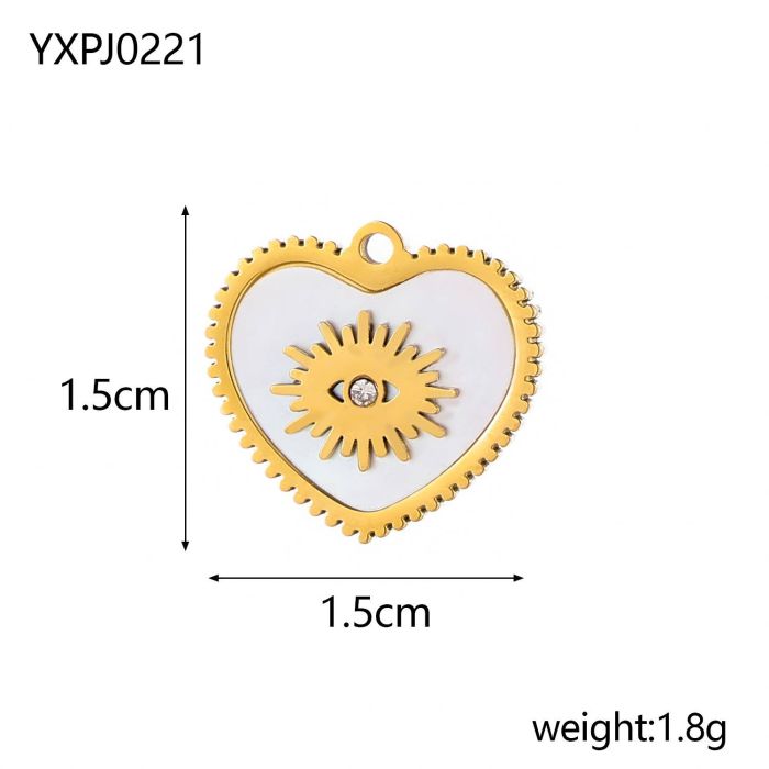 Hot-Selling Retro Heart French Style Titanium Steel DIY Jewelry Accessories Heart Infinity Symbol Stainless Steel