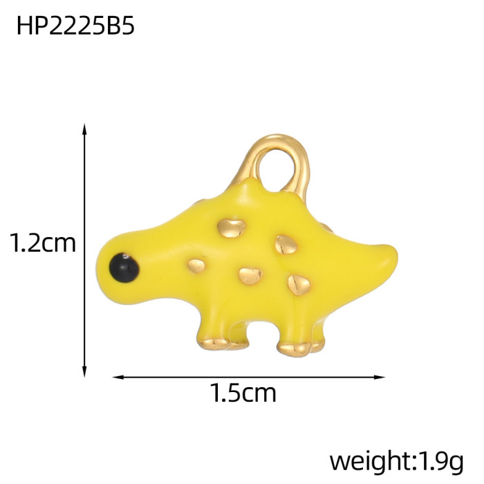 Hot Sale Cartoon Elephant Banana Fruit Stainless Steel Accessories DIY Accessories Jewelry Wholesale