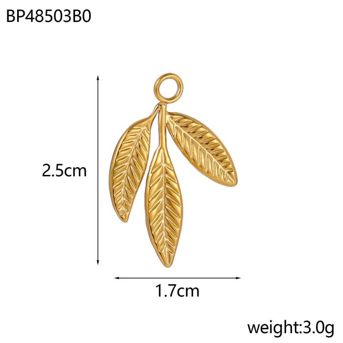 Foreign Trade Hot Selling Stainless Steel Accessories Pendant Retro Jewelry Heart Ocean Pentagram Plant Accessories Pendant Wholesale