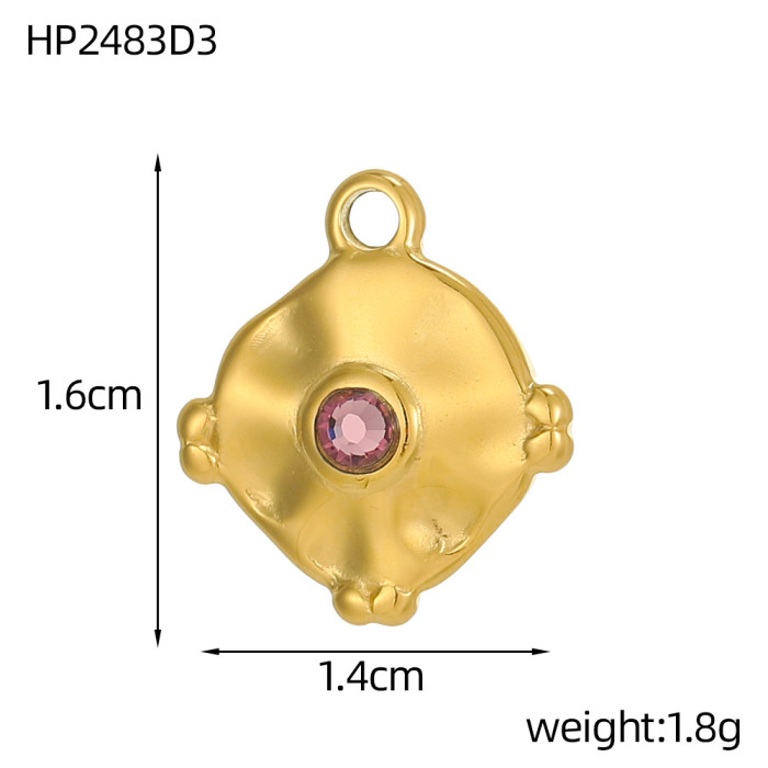 Hot Sale Heart Moon DIY Pendant Eye Heart Female Stainless Steel Jewelry Accessories Wholesale, Necklaces