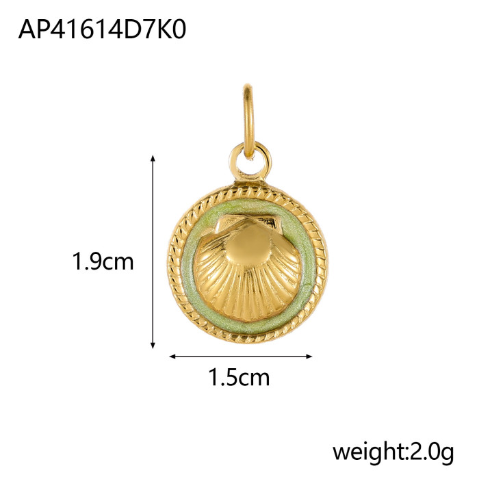 European and American Hot-Selling Fashion Simple Compact Exquisite Stainless Steel Shell Accessories Wholesale