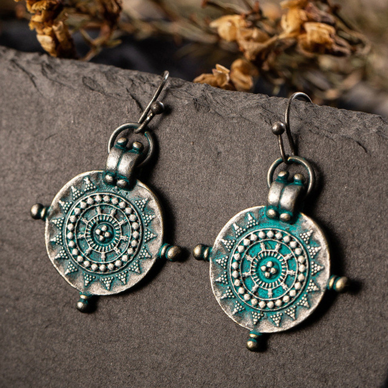 Hanqi Jewelry AliExpress Earrings Creative Vintage Earrings Factory Direct Sale European and American Fashion Earrings
