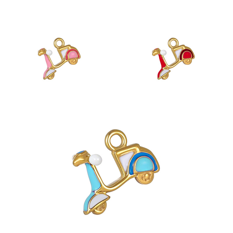 European and American Hot-Selling Fashion Light Luxury Stainless Steel Bicycle Oil Drop Accessories Jewelry Wholesale