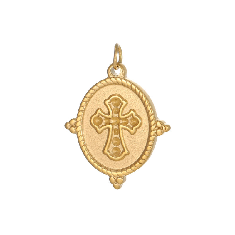 European and American Cross-Border Stainless Steel Geometric Heart DIY Pendant Design Necklace Earrings Accessories Wholesale