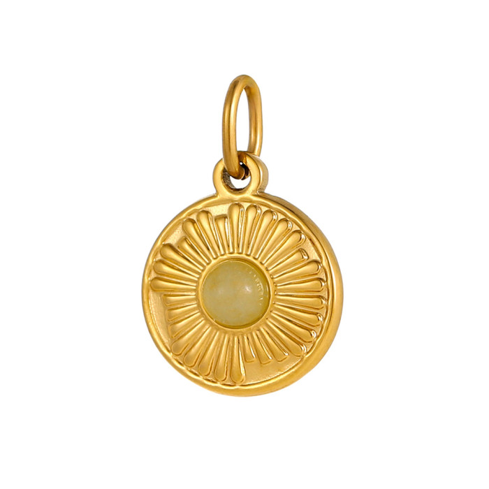 Vintage Agate Stone Necklace for Women French Design High-end Light Luxury Geometric Pendant Fashion Versatile Neckla...