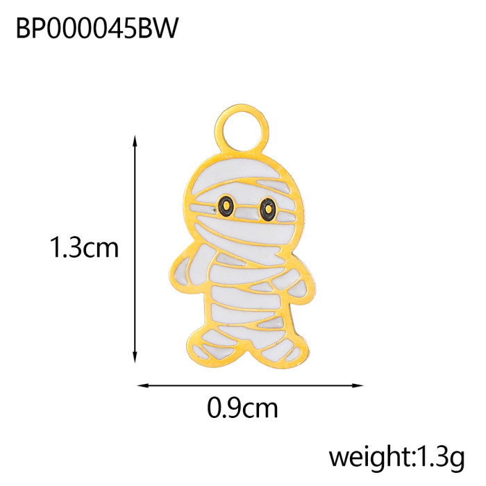 Halloween Cross-Border Amazon Stainless Steel Oil-Drip Bat Trick or Treat Pendant Hanging Decoration Accessories