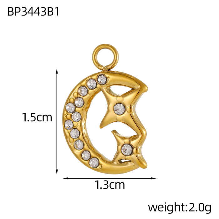 New Original Jewelry Micro Inlay Craft Necklace Creative Colorful Tree Life Tree Pendant Stainless Steel Clavicle Chain