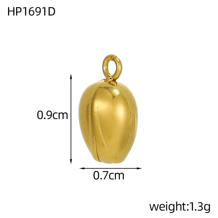 European and American Style Mini Exquisite Stainless Steel Small Pendant DIY Earrings Necklace Personalized Small Pendant Jewelry Accessories