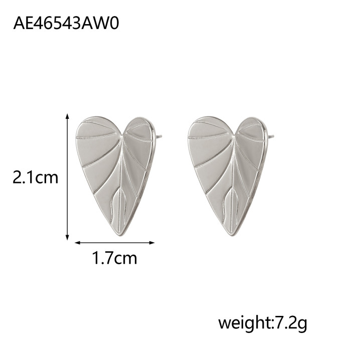 French Retro Hot-Selling Ins Style High-End Irregular Heart-Shaped Earrings for Women Unique and Versatile Wholesale Earrings
