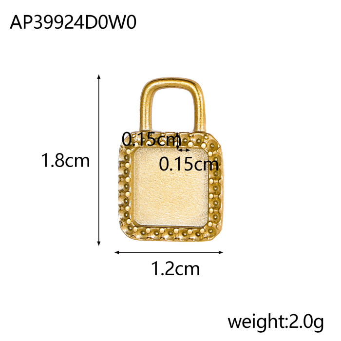 Amazon Hot-Selling Trendy Fashion Niche Light Luxury Versatile Titanium Steel Pendant Daily Matching Accessories Wholesale