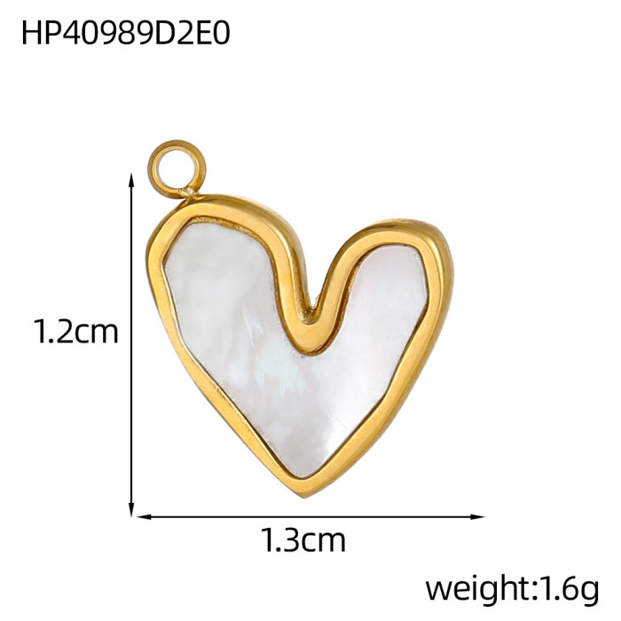 European and American Cross-Border Hot Sale Stainless Steel Ocean Style Moon Pendant Beach Style DIY Necklace Bracelet Accessories Wholesale