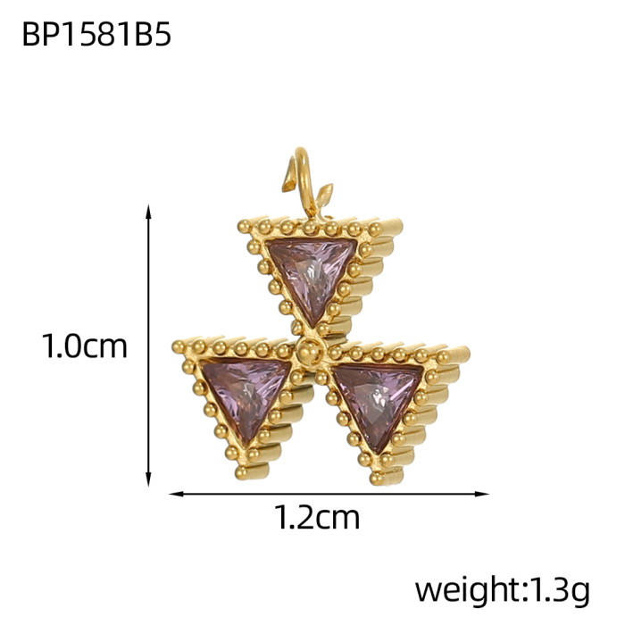 Hot-Selling Fashion Simple Light Luxury Women's Stainless Steel Zircon Accessories Jewelry Wholesale