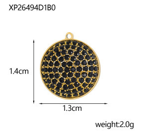 Heart-shaped Pendant Micro-inlaid Zircon Pendant Colorful Zircon Pendant Necklace Pendant Jewelry Accessories Wholesale