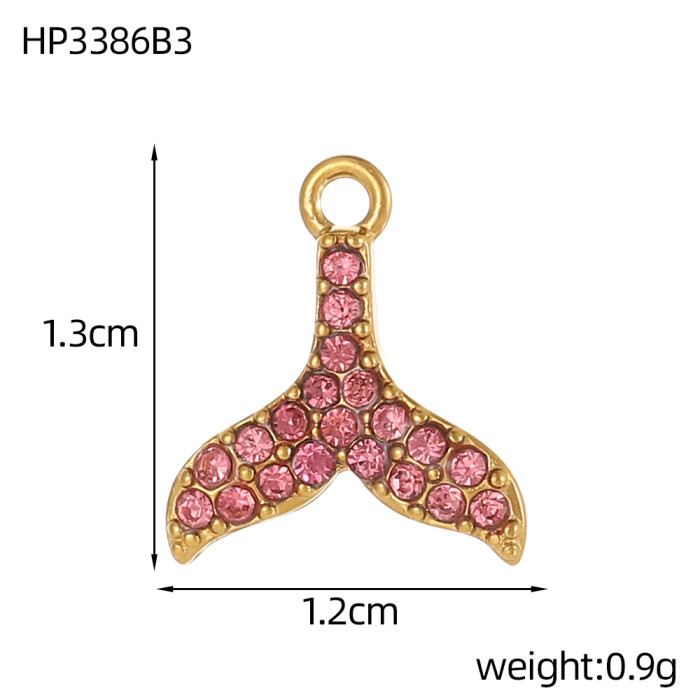 Cross-Border Ocean Shell Fish Tail Octopus Handmade Micro Inlay DIY Accessories Exquisite Simple Versatile Niche Accessories Wholesale