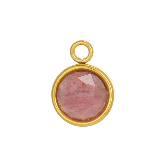 Cross-Border DIY Accessories Simple and Exquisite European and American Micro-Inlaid Turquoise Natural Stone Accessories Unique Design Sense Versatile Accessories