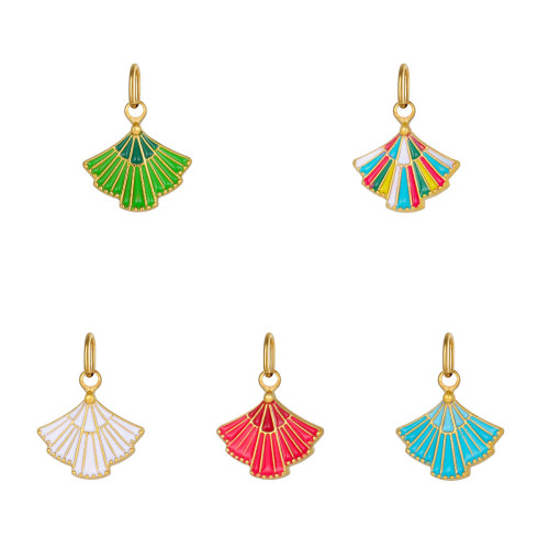 European and American Cross-Border New Stainless Steel Hydraulic Fan DIY Pendant Accessories with Oval Buckle Design Wholesale