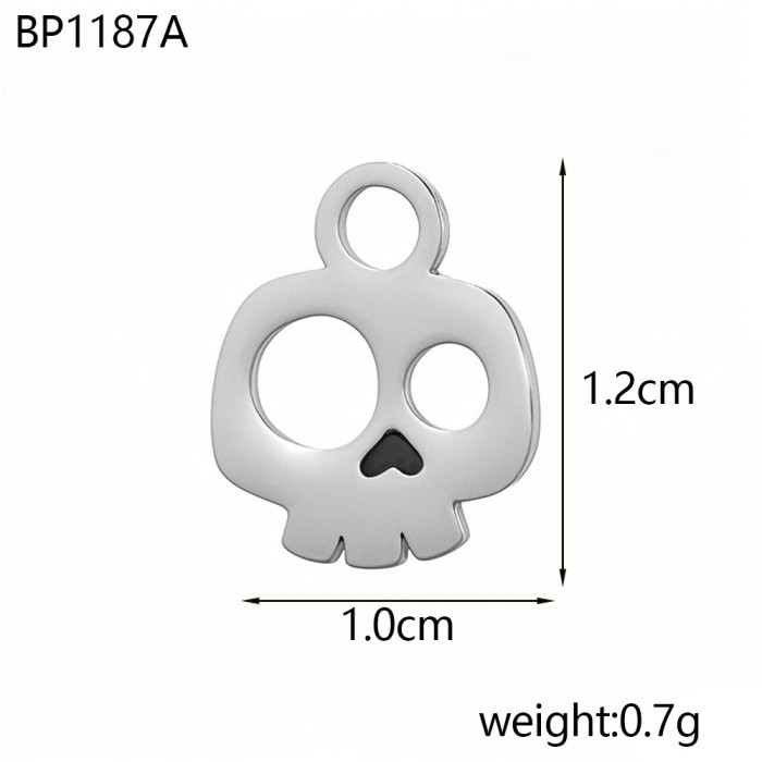 Amazon Europe and America Hot Selling Personalized Stainless Steel Halloween Skull Pendant Jewelry Wholesale, Necklaces