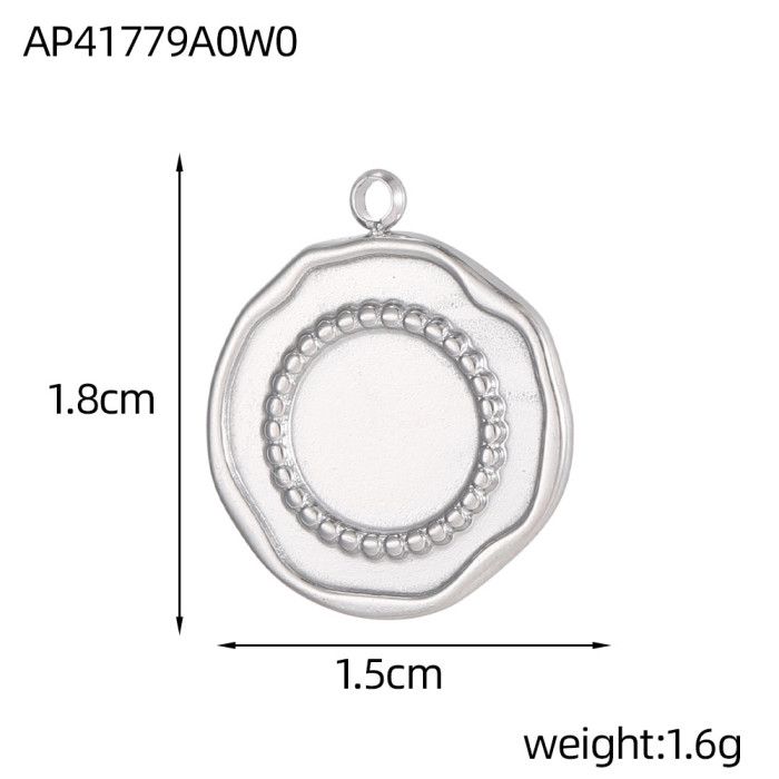Exaggerated Stainless Steel Geometric Spiral Oval Hollow Pendant DIY Small Hanging Earrings Jewelry Accessories Whole...