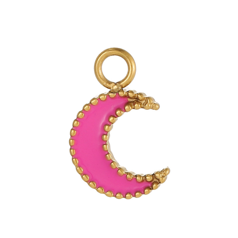 DIY Jewelry Accessories Simple Stainless Steel Oil Drop Fruit Pendant Charms Bracelet Keychain Accessories Wholesale