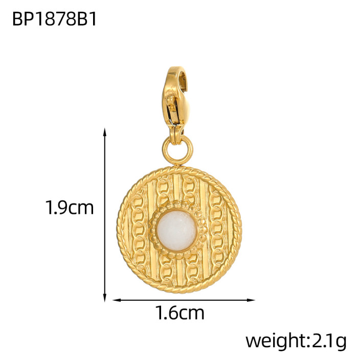 New Stainless Steel Three-Dimensional Horse Eye Demon Eye Irregular Pendant DIY Jewelry Accessories Wholesale, Necklaces