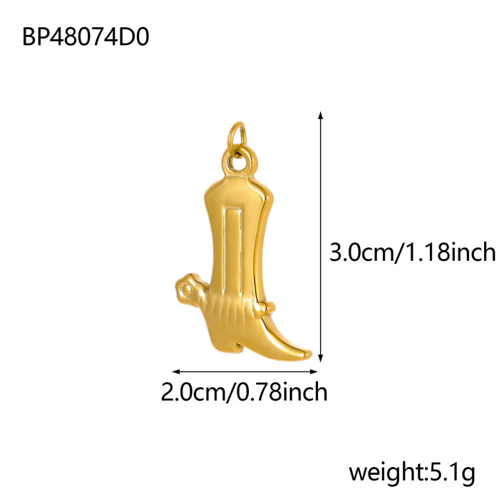 DIY Jewelry Accessories Stainless Steel Multi-Series Pendants High Heels Shell Starfish Bracelet Necklace Pendant Who...