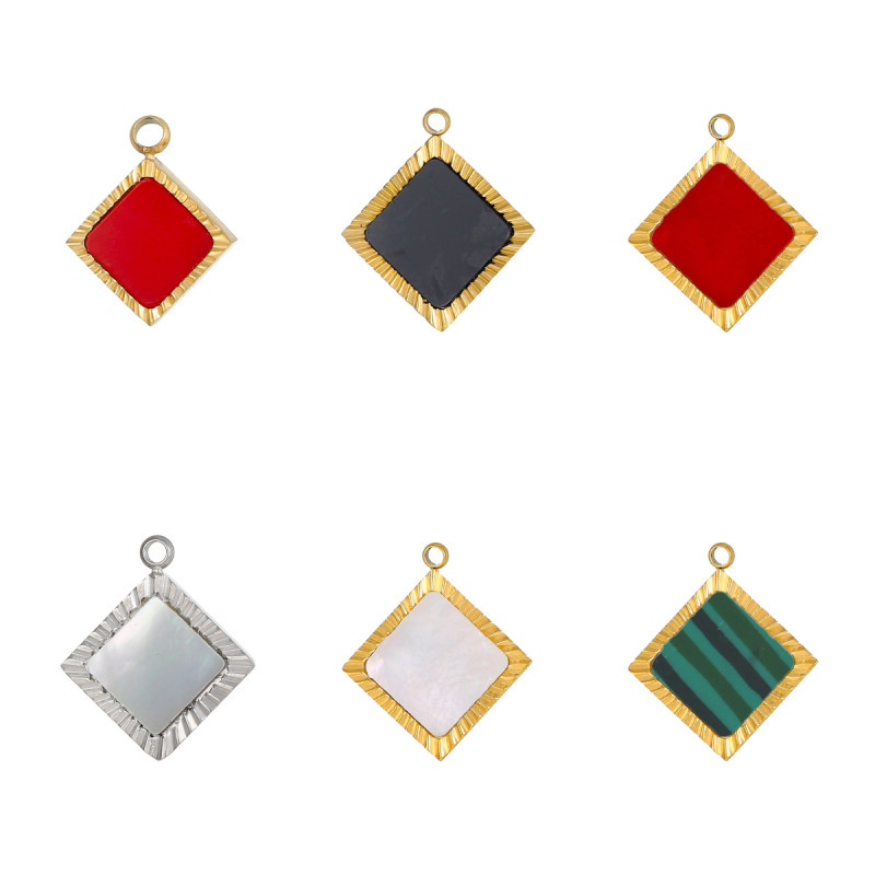 Korean Version Exquisite New Single-Sided Geometric Pendant Hanging Ornament Exquisite Earring Accessories Jewelry Wholesale