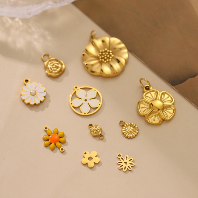 Hot Selling Petal DIY Jewelry Accessories Niche Design Bracelet Necklace Accessories Jewelry Wholesale