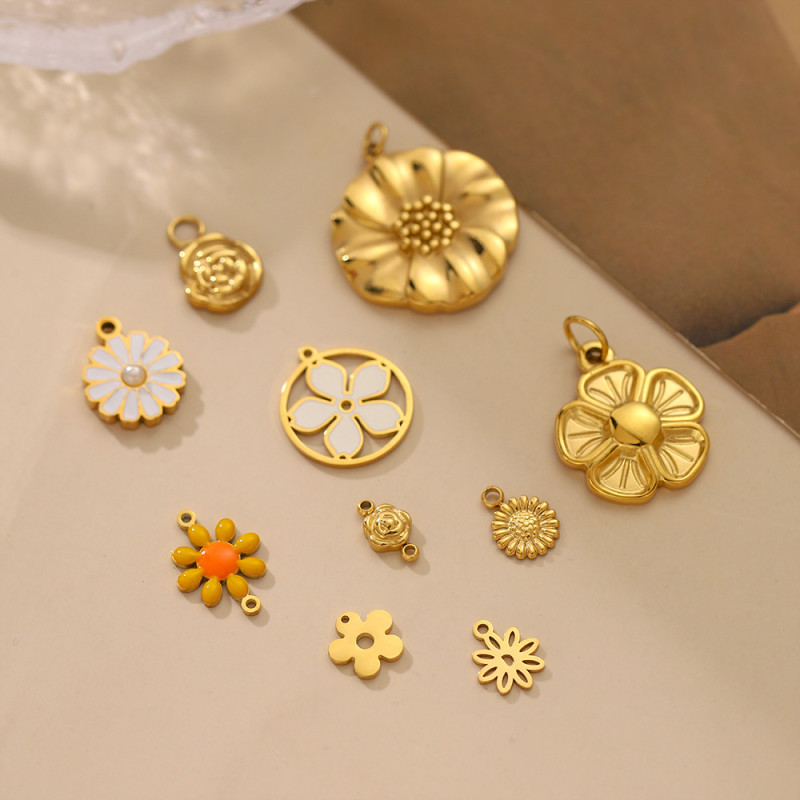 European and American Cross-Border Hot Selling Petal DIY Jewelry Accessories Niche Design Bracelet Necklace Accessories Jewelry Wholesale