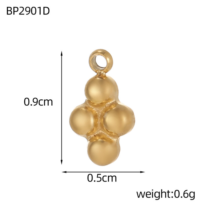Vintage Single Pendant Cross Rose Necklace Pendant Accessories Stainless Steel Cross Pendant Accessories Jewelry