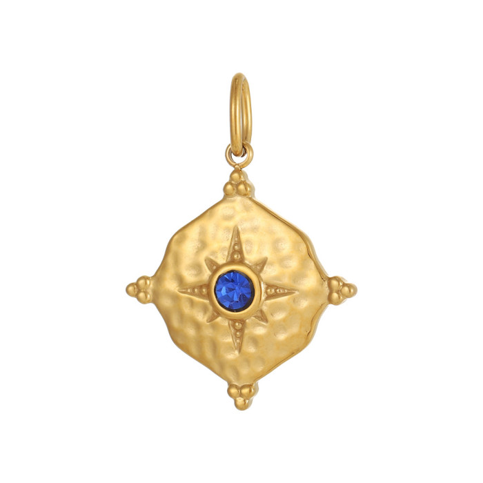 Stainless Steel Fresh Geometric Pendant Gold Plated Jewelry Accessories DIY Pendant Necklace Accessories Wholesale