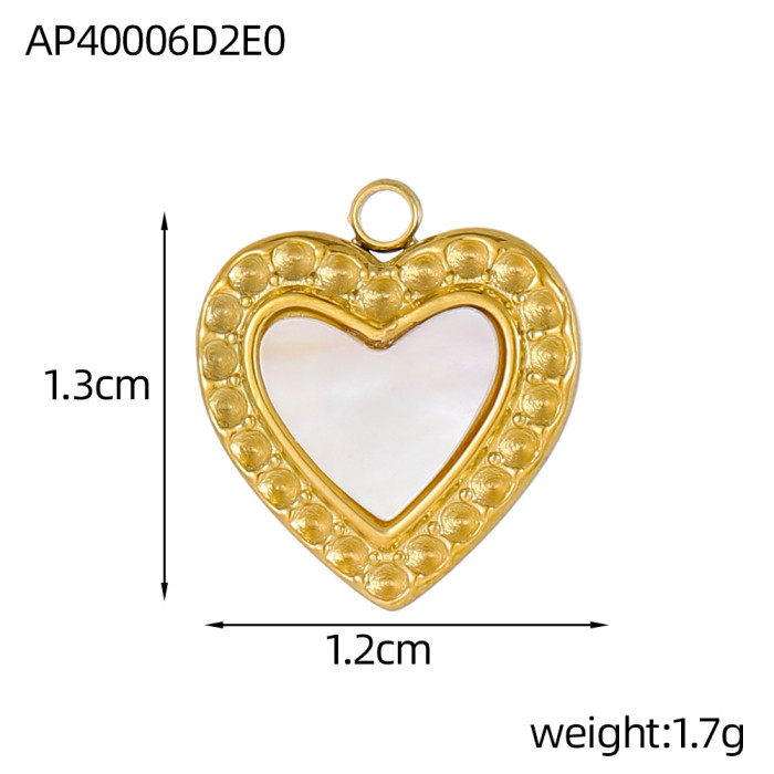 European and American Cross-Border Hot Sale Stainless Steel Ocean Style Moon Pendant Beach Style DIY Necklace Bracelet Accessories Wholesale