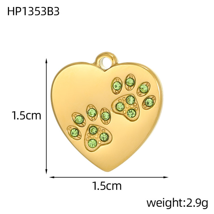 European and American Cross-Border Hot-Selling Fashion Simple Light Luxury Versatile Stainless Steel Animal Plant DIY Accessories Jewelry Wholesale