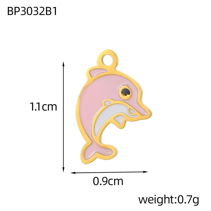Hot-Selling Fashion DIY Stainless Steel Accessories Pikachu Anime Cartoon Oil Drop Accessories Wholesale, Jewelry