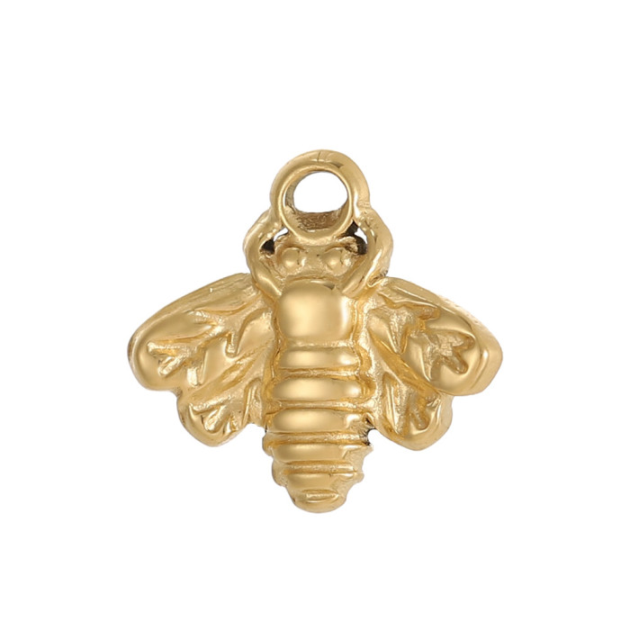 Hot Selling DIY Stainless Steel Butterfly Bee Pendant Accessories Hanging Ornaments Jewelry Wholesale, Necklaces