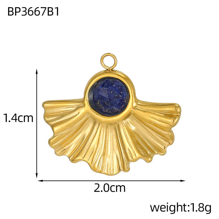 Blue-Green Series Oil Painting Style Heart Flower DIY Round Earrings Bracelet Necklace Jewelry Accessories Wholesale