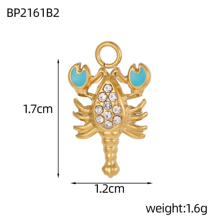 Hot Selling DIY Stainless Steel Butterfly Bee Pendant Accessories Hanging Ornaments Jewelry Wholesale, Necklaces