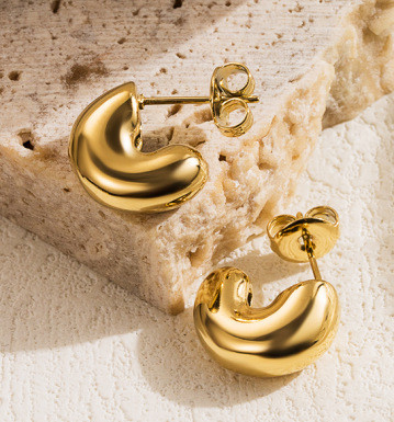 Minimalist Style Multi-Specification Three-Dimensional Exquisite Small Geometric Earrings Jewelry Necklace Earrings DIY Accessories Jewelry Wholesale