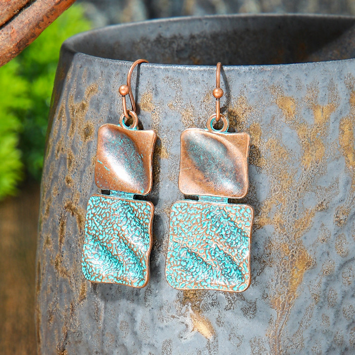 Hot-Selling Vintage Earrings Multi-Piece Set Fashion Ethnic Style Personality Geometric Earrings Versatile Jewelry De...